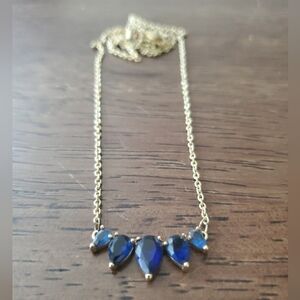 3/$15 Charming Charlie Simulated Sapphire Necklace